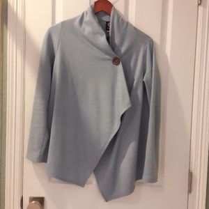 Small light blue stylish sweatshirt